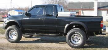 2001 Tacoma with 2.5" suspension lift kit, and 3" body lift
