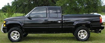 1995 Chevrolet 1500 with 4" Rough Country lift kit, 3" Performance Accessories body lift