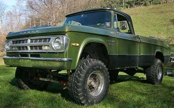 1971 Dodge D100 Adventurer 4" suspension lift kit