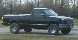 1990 GMC Sierra with 2" suspension lift kit