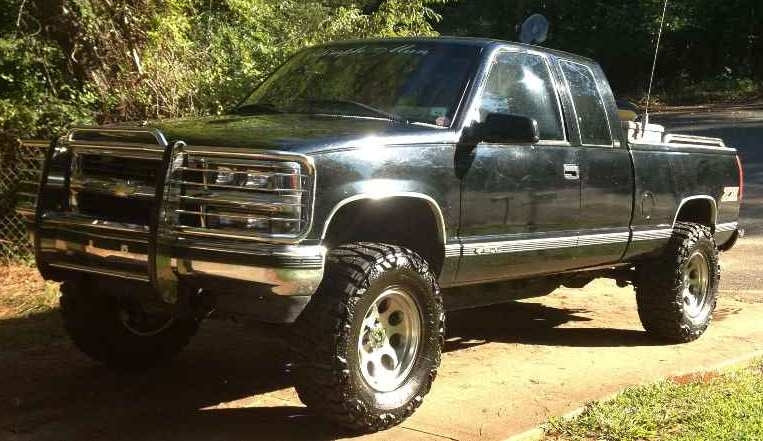 1996 Chevy Z71 with 2" suspension lift and 3" body lift