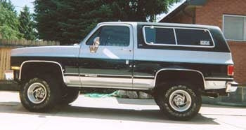 1990 K10 Chevy Blazer with 4" Rancho Lift Kit