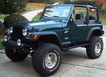 1997 Wrangler TJ with 4" suspension lift kit