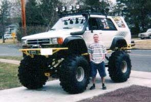 1988 Toyota 4 Runner with 7" Superlift lift kit and 3" Performance Accessories body lift