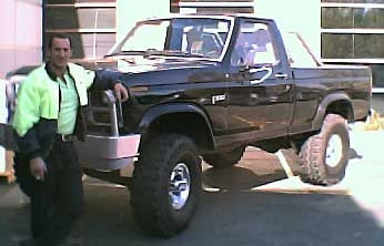 1984 2WD F100 with Skyjacker 6" suspension lift kit, 3" Performance Accessories body lift