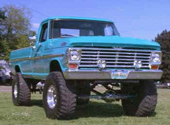 1969 Ford F250 with Skyjacker 4" suspension lift kit