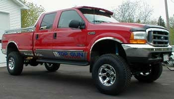 2000 F350 Lariat 4x4 Diesel with a 6" Skyjacker lift kit