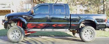 2005 Ford F250 Harley Davidson with Skyjacker 8.5" lift kit