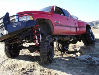 1998 Dodge 3500 Ram Cummins 7" Skyjacker Class II Double Flex lift kit