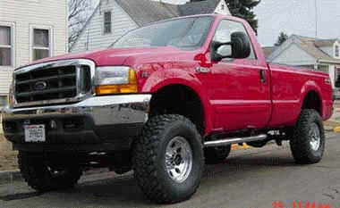 2002 F250 SuperDuty with 4" Superlift suspension lift kit