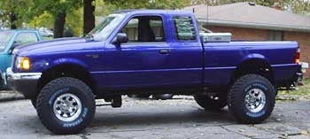 2003 4WD Ford Ranger 3" Superlift suspension lift kit, 3" Performance Accessories body lift
