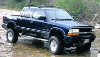 2003 Chevy S10 Crew Cab with 6" Superlift suspension lift kit