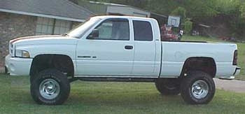 2001 Dodge 1500 4x4 Quad Cab with Superlift 5" suspension lift kit
