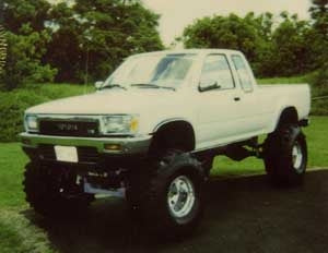 1993 Toyota SR5 extended cab with 6" Superlift suspension lift kit, 3" body lift