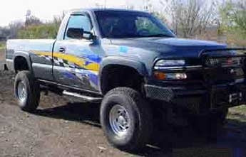 2001 Silverado 2500HD with Superlift 6" suspension lift kit