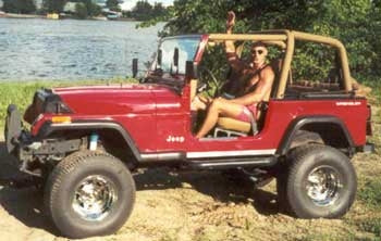 1995 Jeep Wrangler with spring over lift kit