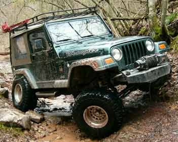 2000 Sahara TJ, 4" suspension lift kit, 2" body lift