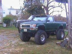 1991 Toyzilla Pickup with 5" suspension lift kit, 3" body lift