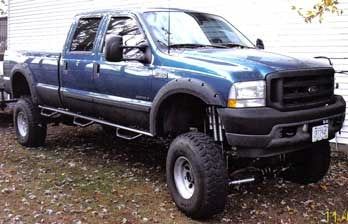 2002 F350 with Superlilft 10" lift kit