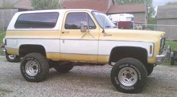 1979 Chevy K5 Blazer with 6" suspension lift system