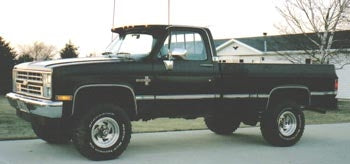 1987 Chevy Silverado 1/2 Ton with 4" suspension lift kit