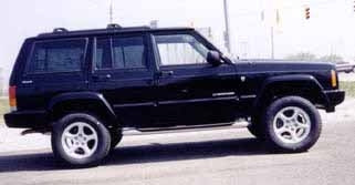 XJ with 3" Rough Country suspension lift kit