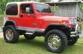 1992 Wrangler 5" suspension lift kit, 2" body lift, 2" shackles