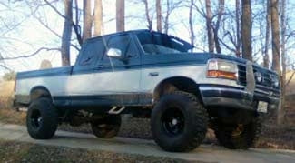 1994 Ford F150 XLT with 6" Rough Country suspension lift kit