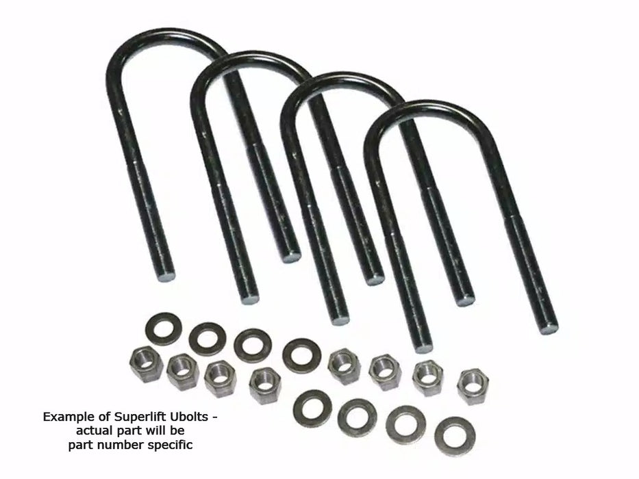 Four u-bolts w/hardware, Round 12 X 2-7/8 X 10