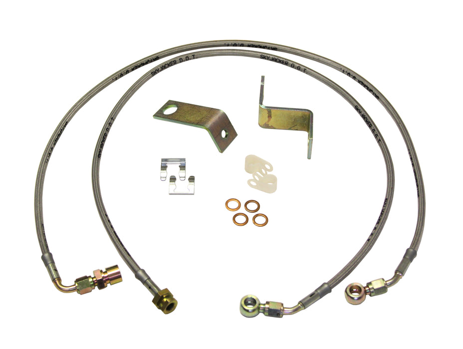 2005-07 4WD Ford F250, F350 Super Duty 6"-8" front brake lines