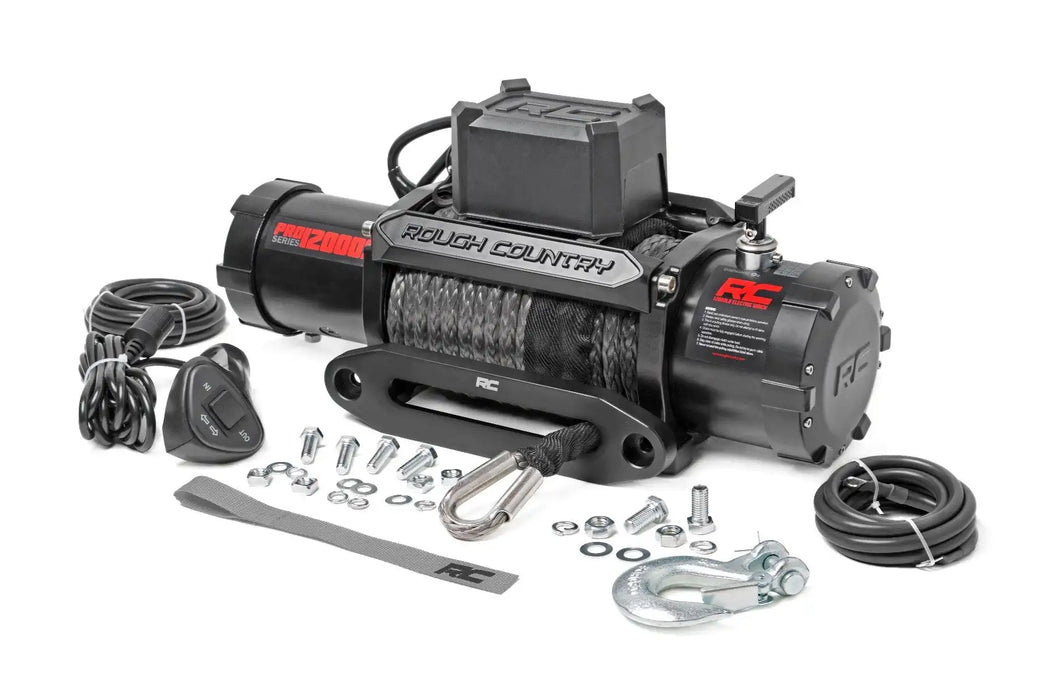 12000 lb. electric winch with 6 hp motor