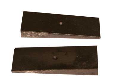 4 Degree, Flat shims for 3" wide leaf springs