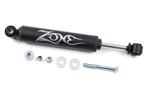 2001 4WD Ram 1500; 2001-02 4WD Ram 2500, 3500 Single Steering Stabilizer Kit, black cylinder