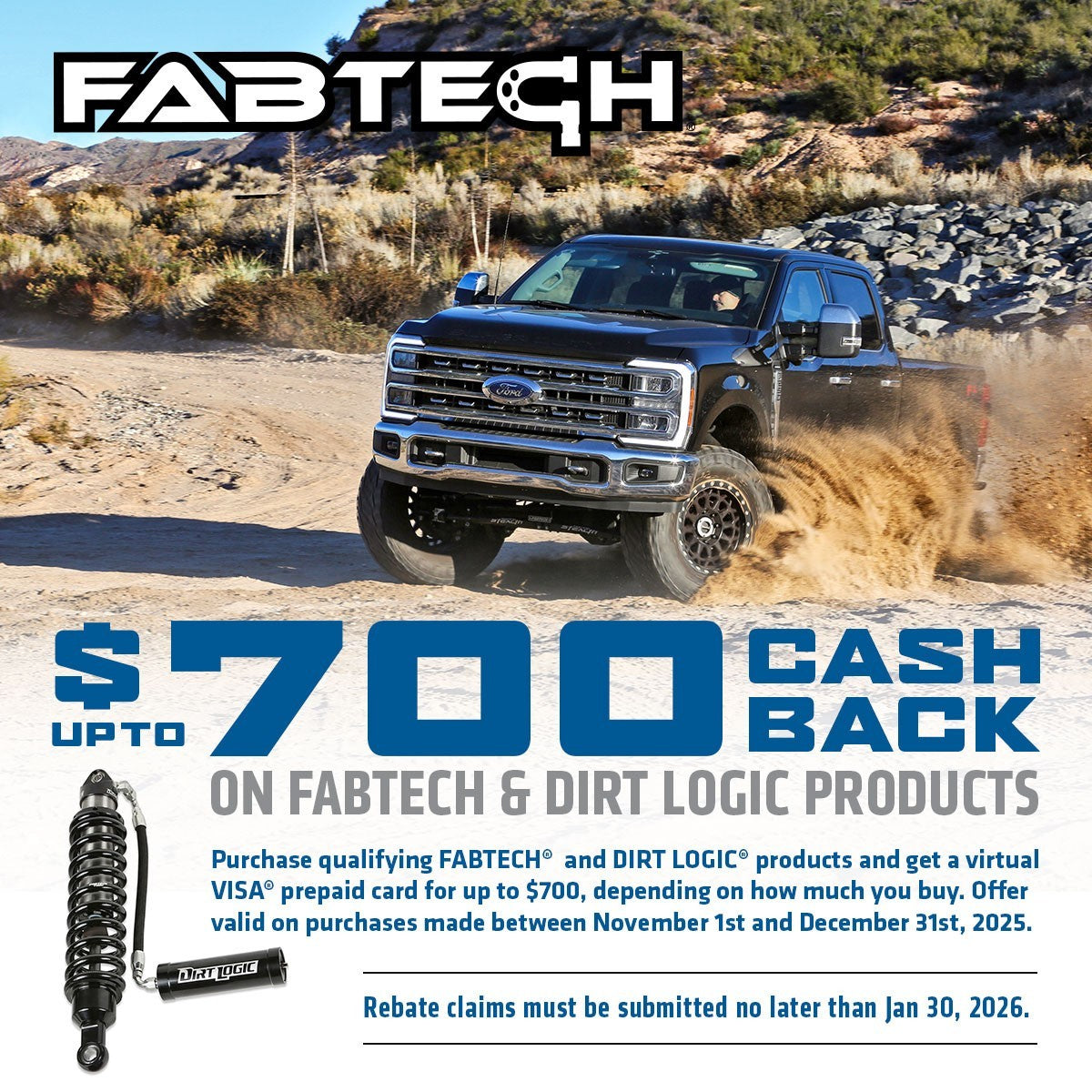 Fabtech Rebate! Now thru December 31, 2025