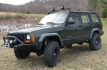 1997 Cherokee Sport with 3â€ Rough Country suspension lift kit
