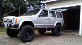 1986 Cherokee with 5.5" EZ Ride Rough Country suspension lift kit