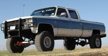 1988 Chevy 1-Ton with 8" suspension lift kit