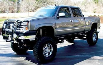 2006 Chevy Silverado 2500HD Duramax with Fabtech 8" lift kit, 3" body lift