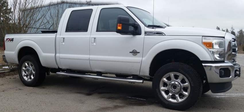 2012 Ford F250 with Skyjacker 2.5" leveling kit.