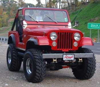 1979 CJ5 with 4" suspension lift kit, 3" body lift