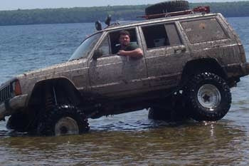 Cherokee XJ with 8" Skyjacker front coils
