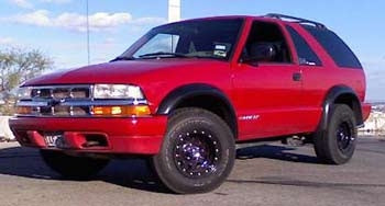 1998 Chevy S10 Blazer 4WD with 2" body lift
