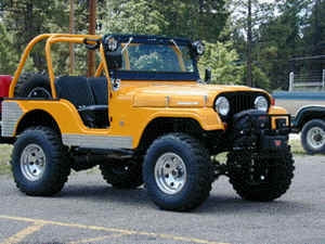 Jeep CJ with 4" Skyjacker suspension lift kit