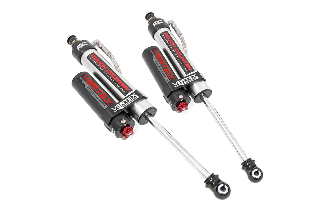 0-3.5" Rear Rough Country Vertex Adjustable Reservoir Shocks Pair, 22-26 Toyota Tundra 4WD 2WD