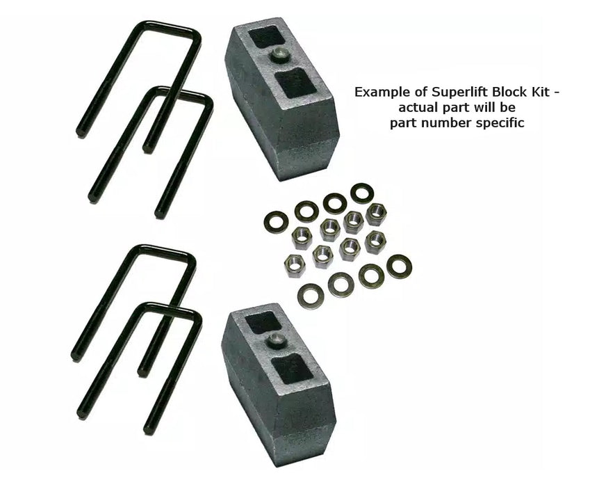 2" rear block kit