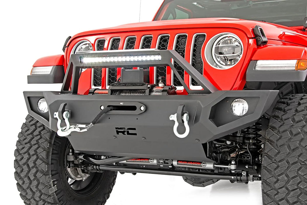 Jeep Wrangler JL, Gladiator JT Full Width Front Trail Bumper, Black Series LED
