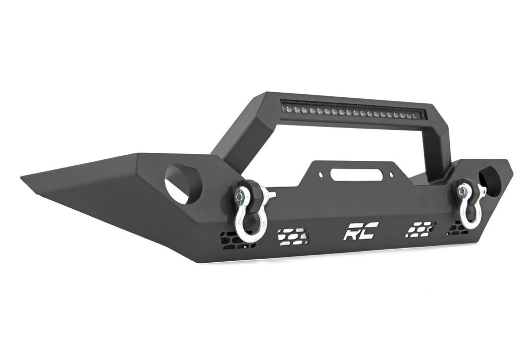 Jeep Wrangler JK, JL, Unlimited, Gladiator JT Full Width Winch Bumper, LED Light Bar
