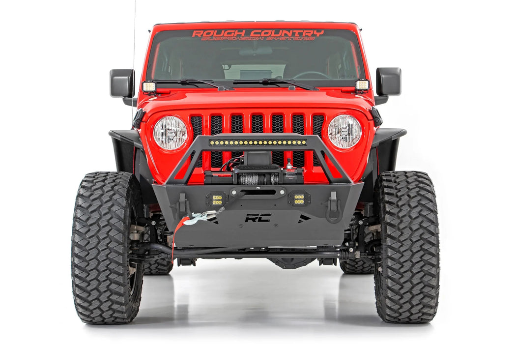 Jeep Wrangler JK, JL, Unlimited, Gladiator JT Front Trail Bumper, Black Series LED