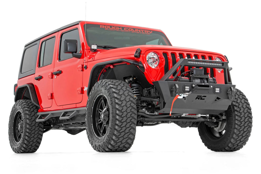 Jeep Wrangler JK, JL, Unlimited, Gladiator JT Front Trail Bumper, Black Series LED