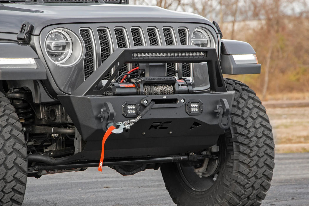 Jeep Wrangler JK, JL, Unlimited, Gladiator JT Front Trail Bumper, Black Series LED